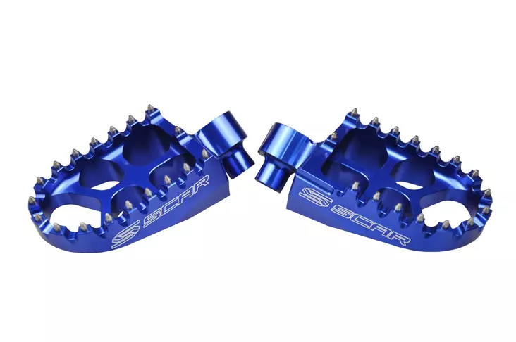 Scar Evolution Footpegs - Yamaha Blue color - Duell MP varaosat ja tarvikkeet - 75550 - 1