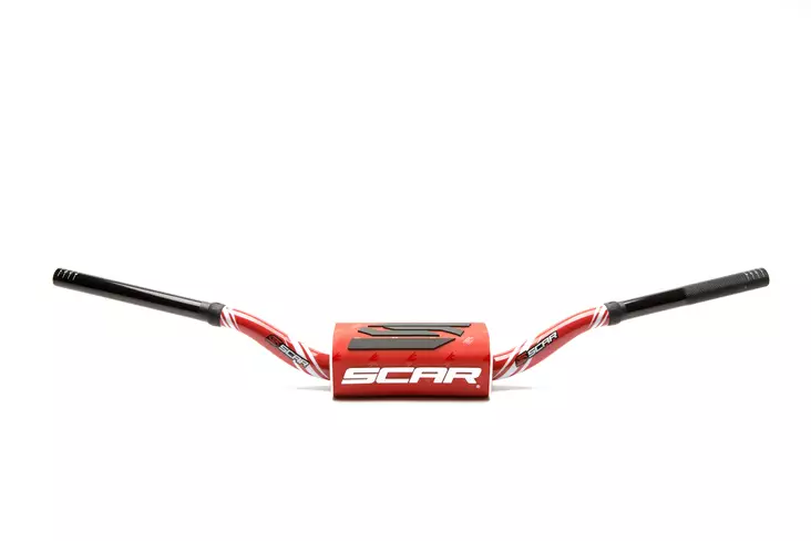 Scar Handlebar O² COLOR Ø28,6 (1 1/8”) - HIGH - RED Bar - RED Bar pad - Duell MP varaosat ja tarvikkeet - 75980 - 1