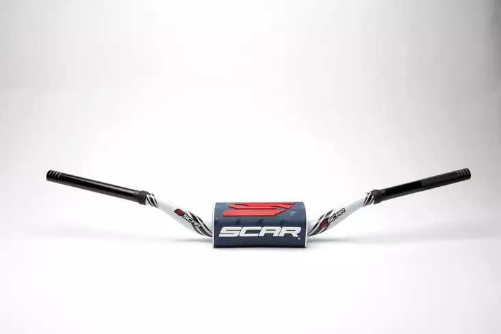 Scar Handlebar O² COLOR Ø28,6 (1 1/8”) - KTM 85SX - WHITE Bar - DARK BLUE Bar p - Duell MP varaosat ja tarvikkeet - 75420 - 1