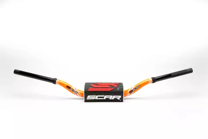 Scar Handlebar O² COLOR Ø28,6 (1 1/8”) - Villopoto/Stewart - ORANGE Bar - BLACK - Duell MP varaosat ja tarvikkeet - 75960 - 1