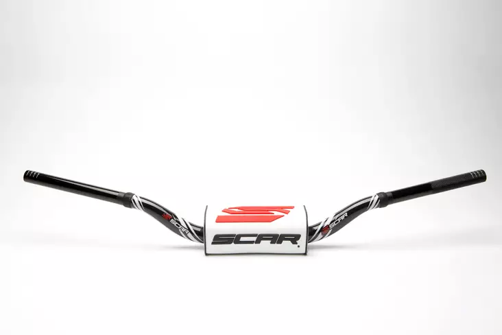 Scar Handlebar O² COLOR Ø28,6 (1 1/8”) - Yamaha YZ/YZF - BLACK Bar - WHITE Bar - Duell MP varaosat ja tarvikkeet - 75200 - 1