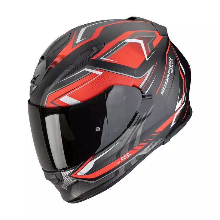 SCORPION Helmet EXO-491 ZUMO Matt Black-Red, M - Duell ajovarusteet - 49330 - 1