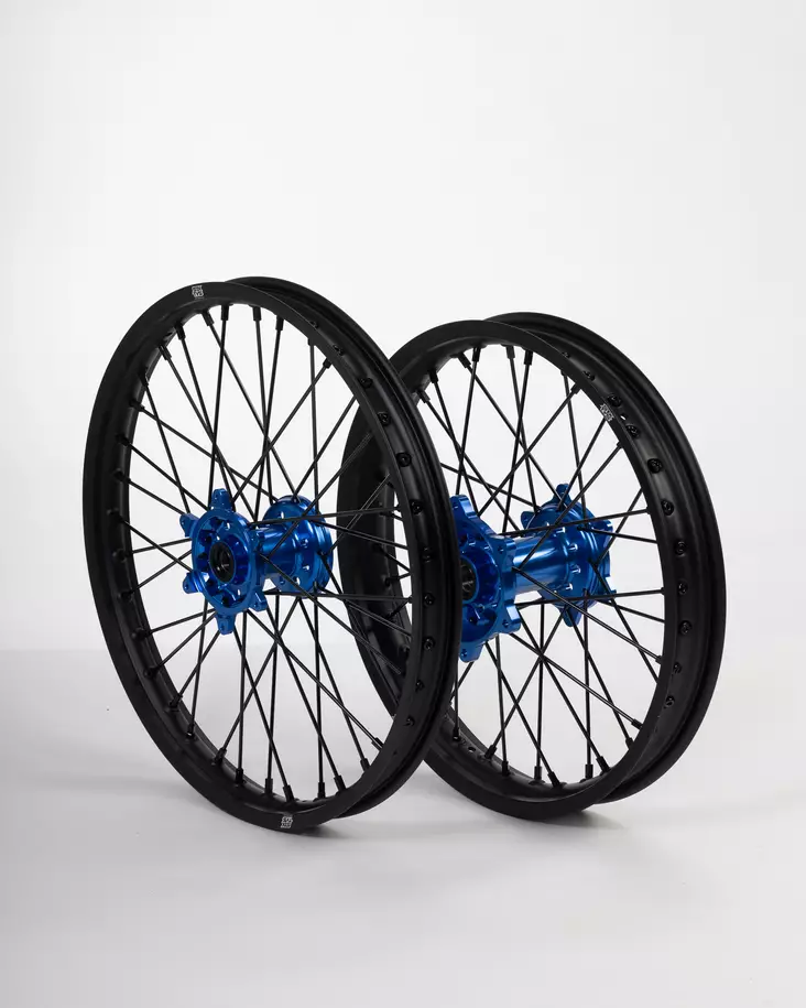 Sixty5 Yamaha Musta/Sininen 1.6-21/2.15-19 MX vannesarja - Duell MP varaosat ja tarvikkeet - 63670 - 1