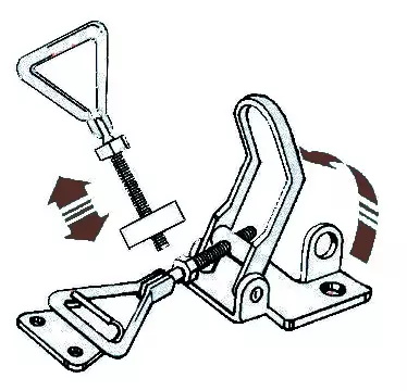 SS toggle fastener 75-90 mm - Duell venetarvikkeet - 5300 - 1