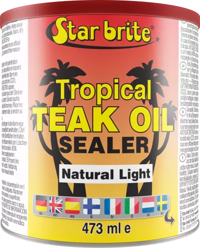 Star brite Tropical Teak Oil/Sealer Natur.Light Teak tropik.öljy 500ml - Duell venetarvikkeet - 133030 - 1