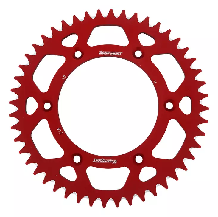 Supersprox Alu Takaratas HO CR/CRF Punainen 48 - Duell MP varaosat ja tarvikkeet - 119010 - 1