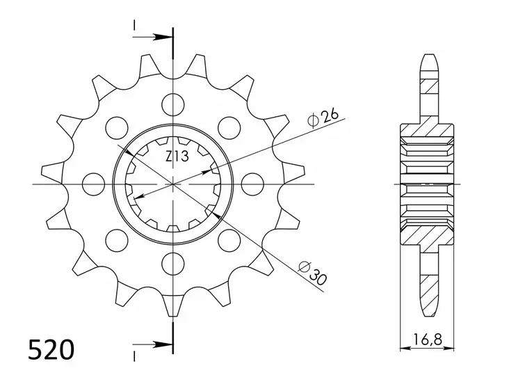 Supersprox Eturatas 1269.15 - Duell MP varaosat ja tarvikkeet - 119240 - 1