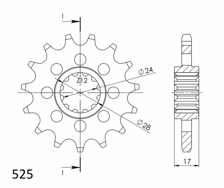Supersprox Eturatas 1371.14 - Duell MP varaosat ja tarvikkeet - 119500 - 1