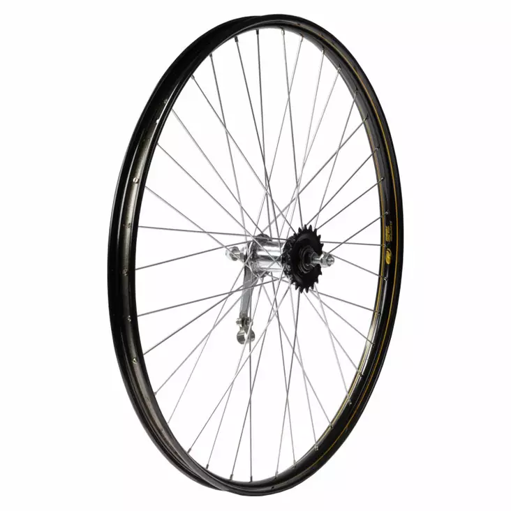 Takapyörä 26" 24-584 SHIMANO 1v. Westwood alu. musta - Duell polkupyörien varaosat ja tarvikkeet - 58240 - 1