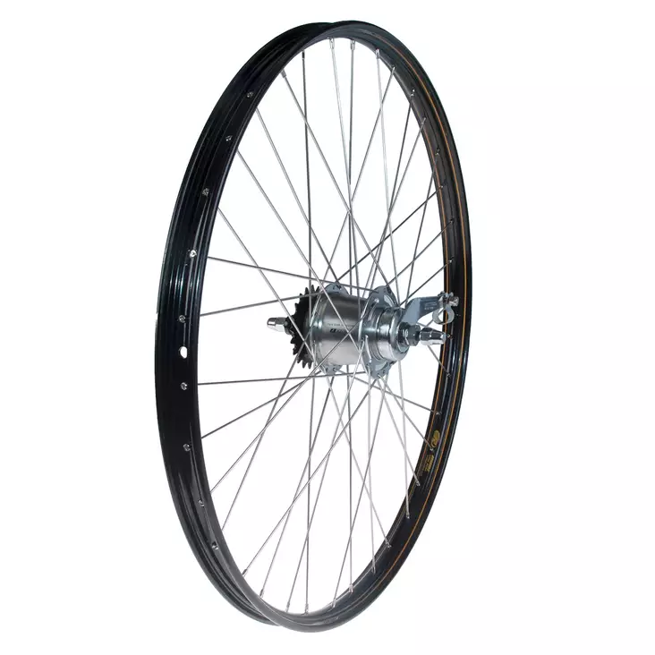 Takapyörä 26" 24-584 SHIMANO Nexus 7v. Rodi Westwood. musta - Duell polkupyörien varaosat ja tarvikkeet - 59050 - 1