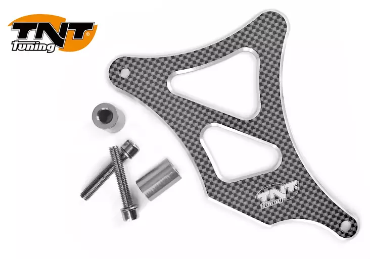 TNT Eturattaan suoja Alumiini Carbon-kuvio AM6 - Duell mopojen varaosat ja tarvikkeet - 114700 - 1