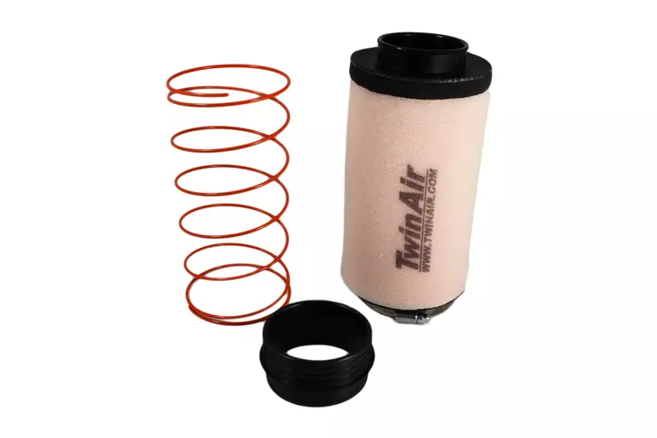 Twin Air Ilmansuodatin (FR) + Spring Polaris 850 09-..1000XP 15-.. (w/Rub 63mm) - Duell MP varaosat ja tarvikkeet - 126770 - 1