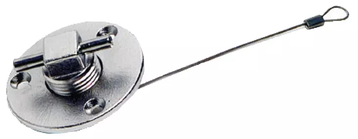 Tyhjennystulppa ''T'' kahva 29/55mm AISI 316 - Duell venetarvikkeet - 6170 - 1