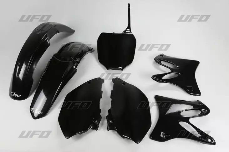 UFO Muovisarja 5-osainen Musta YZ125/250 02-05 - Duell MP varaosat ja tarvikkeet - 47120 - 1