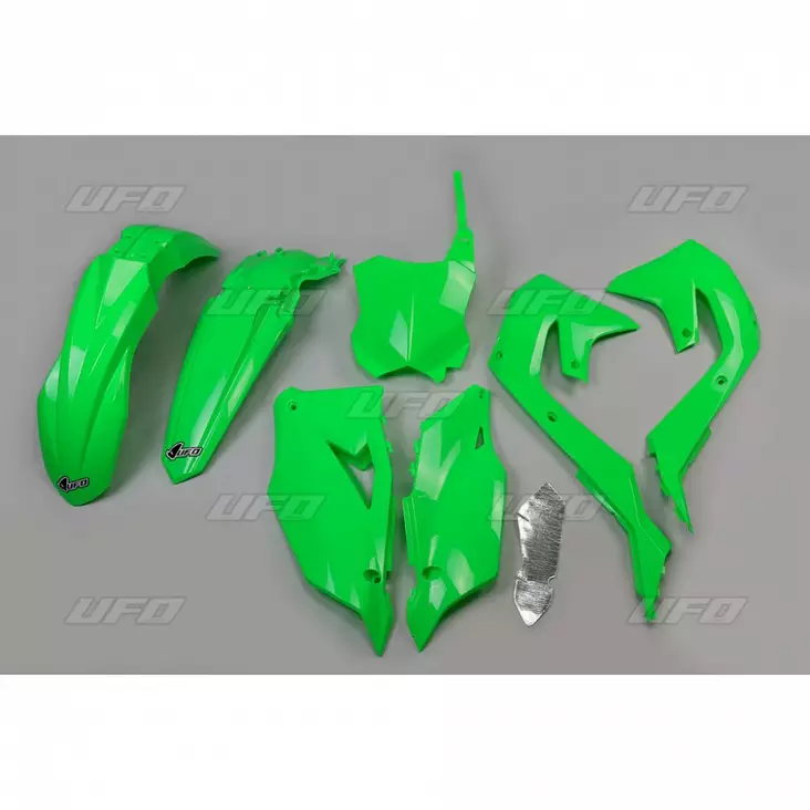 UFO Plastic kit Green FluoKX250F 21-24 KX450F 19-23 - Duell MP varaosat ja tarvikkeet - 47670 - 1