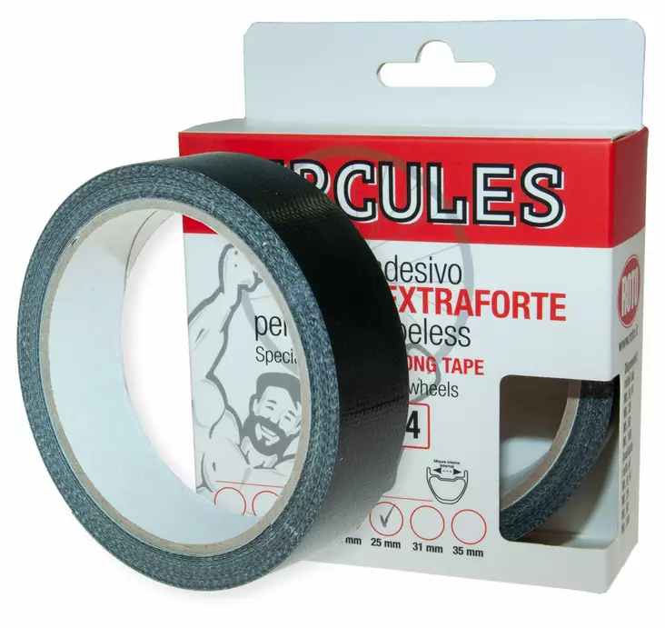 Vanneteippi HERCULES 9.14m leveys 31mm musta - Duell polkupyörien varaosat ja tarvikkeet - 136660 - 1
