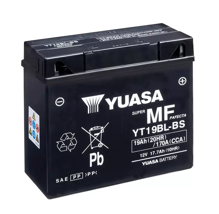 Yuasa akku YT19BL-BS (cp) Happopatruuna mukana (3) - Duell muut varaosat ja tarvikkeet - 131890 - 1