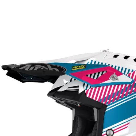 Airoh Aviator 3 Lippa Wave pinkki kromi - Duell ajovarusteet - 59560 - 1