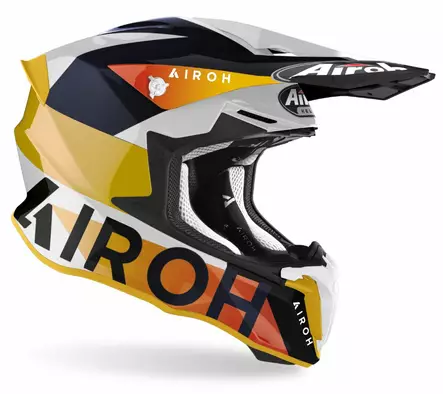 Airoh Kypärä Twist 2.0 Lift valkoinen/sininen S - Duell ajovarusteet - 61860 - 1