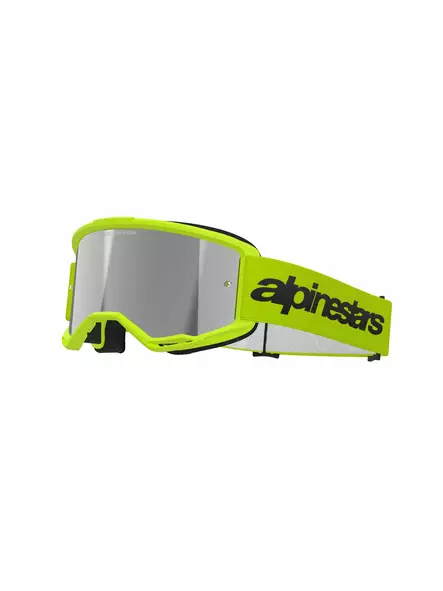 Alpinestars Ajolasit Vision 3 WORDMARK Keltainen Fluo Peili Hopea - Duell ajovarusteet - 37320 - 1
