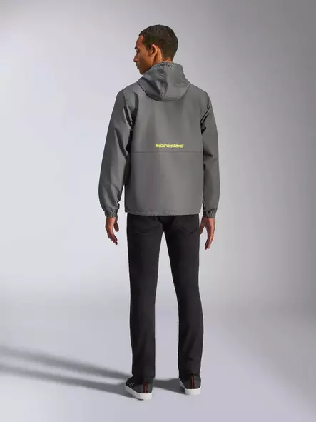 Alpinestars Jacket Speeder Chromium Windbreaker Charcoal Fluo Yellow, M - Duell ajovarusteet - 35400 - 1