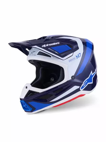 Alpinestars Kypärä S-M7 Rise Sininen/Valkoinen, XL - Duell ajovarusteet - 36200 - 1