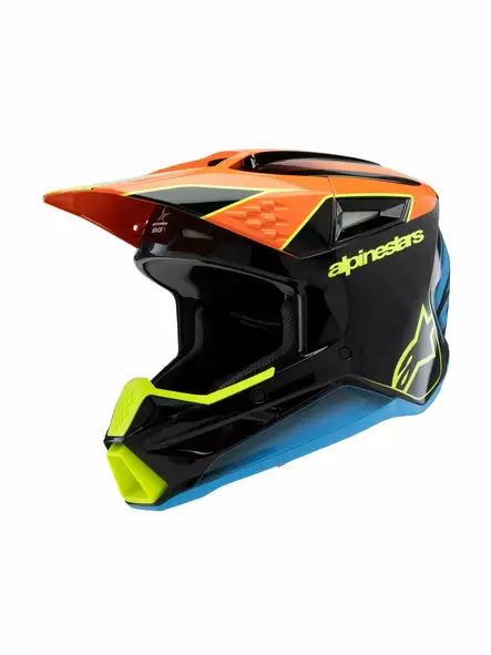 Alpinestars Kypärä SM3 Nuorten Fray Musta/Oranssi/Keltainen Fluo YL 52-53cm - Duell ajovarusteet - 36950 - 1