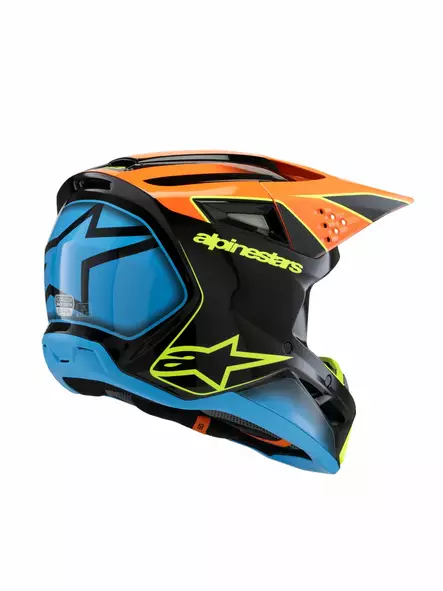 Alpinestars Kypärä SM3 Nuorten Fray Musta/Oranssi/Keltainen Fluo YL 52-53cm - Duell ajovarusteet - 36950 - 1