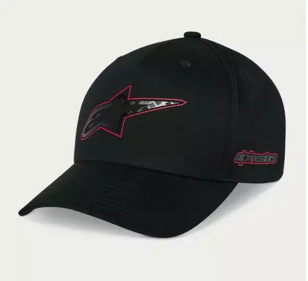 Alpinestars Lippis Carbon Fiber Snapback Musta One Size - Duell ajovarusteet - 35960 - 1