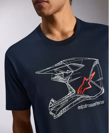 Alpinestars T-Paita MX Helmet CSF Tummansininen, XL - Duell ajovarusteet - 36000 - 1