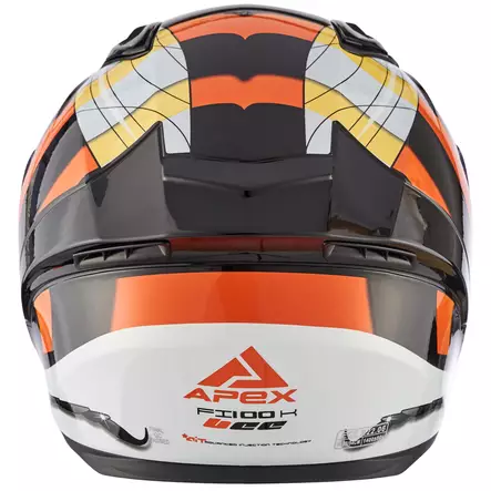 APEX Kypärä FI100 Bee kiiltävä musta JNR YM 53-54 cm - Duell ajovarusteet - 32460 - 1