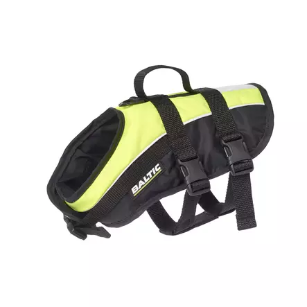 Baltic Mascot koiran kelluntaliivi UV-keltainen/musta XL 40+kg - Duell venetarvikkeet - 135260 - 1
