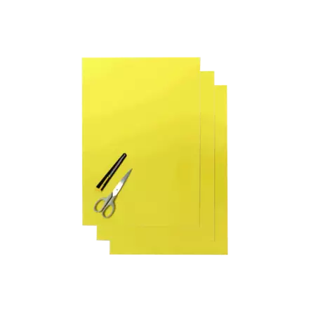 Blackbird Numerokilven tarra-arkki keltainen 47x33cm (3kpl) - Duell MP varaosat ja tarvikkeet - 87490 - 1