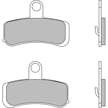 Brembo Jarrupalat Eteen Sintered Road - Duell MP varaosat ja tarvikkeet - 122980 - 1