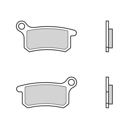 Brembo Jarrupalat Sintered Off-Road - Duell MP varaosat ja tarvikkeet - 122480 - 1