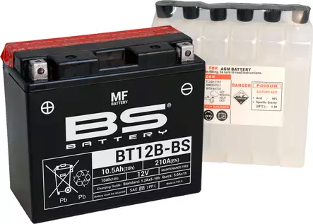 BS Battery BT12B-BS MF (cp) Maintenance Free - Duell muut varaosat ja tarvikkeet - 131900 - 1