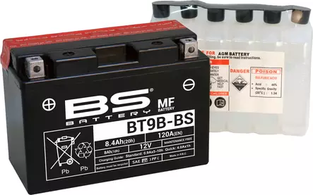 BS Battery BT9B-BS MF (cp) Maintenance Free - Duell muut varaosat ja tarvikkeet - 131770 - 1