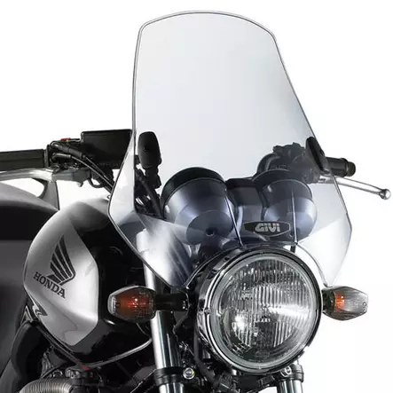 Givi Universal screen with 2 point handlebar smoked 42.5 x 42 cm (HxW) - Duell MP varaosat ja tarvikkeet - 100500 - 1