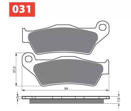 GOLDFREN Jarrupalat 031 Ceramic Carbon S33 - Duell MP varaosat ja tarvikkeet - 68850 - 1