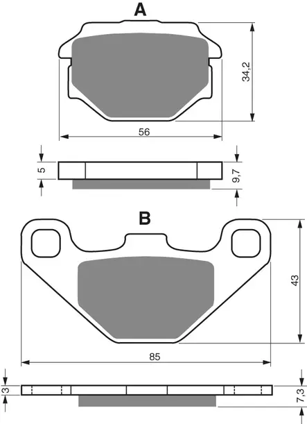 GOLDFREN Jarrupalat 094 Ceramic Carbon K1 - Duell MP varaosat ja tarvikkeet - 68180 - 1