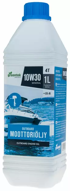 Greentek Outboard 10W30 1L moottoriöljy perämoottorit (12) - Duell öljyt ja muut nesteet - 62580 - 1