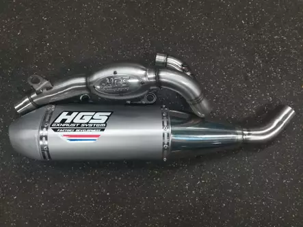 HGS Täysputkisto 4T New design CRF250R 25-.. Steel end cap - Duell MP varaosat ja tarvikkeet - 68270 - 1