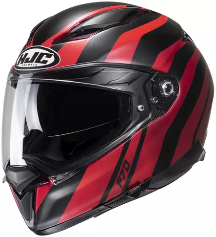 HJC Kypärä F70 Galla Musta/Punainen MC1 S 55-56cm - Duell ajovarusteet - 56150 - 1