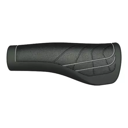 Kädensija HERRMANS Line lukkogrippi 125mm musta/harmaa 1pr/pkt - Duell polkupyörien varaosat ja tarvikkeet - 124290 - 1