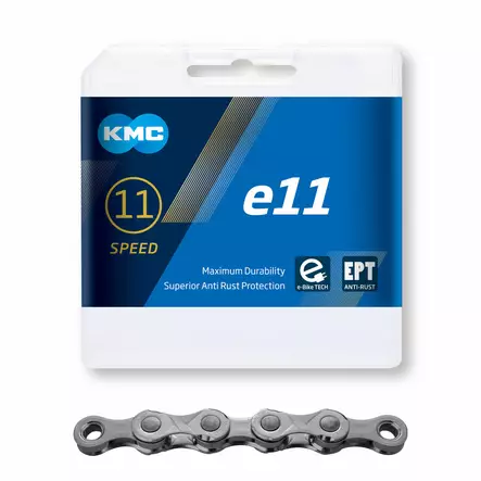 Ketju 11-v KMC e11 EPT 1/2 x 11/128" E-Bike Anti Rust 136L - Duell polkupyörien varaosat ja tarvikkeet - 8800 - 1