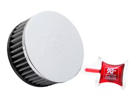 K&N Universal Clamp-On Air Filter 2-1/4" O/S Flg 4-1/2"Od 2"H - Duell MP varaosat ja tarvikkeet - 127500 - 1