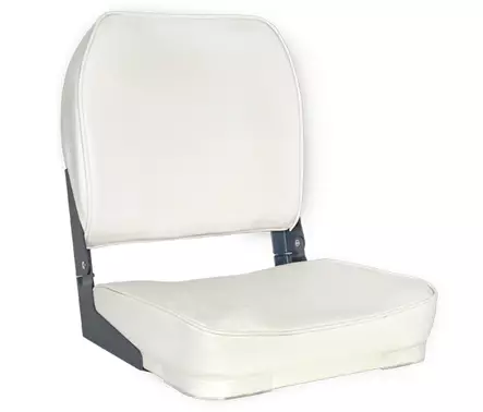 OS DELUXE FOLD DOWN SEAT UPHOLSTERED WHITE - Duell venetarvikkeet - 132210 - 1