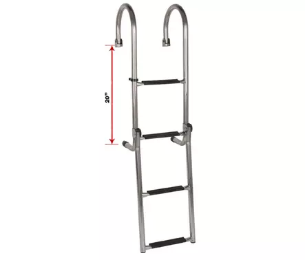 OS LADDER S/S 4 STEP (GUNWALE) - Duell venetarvikkeet - 133800 - 1