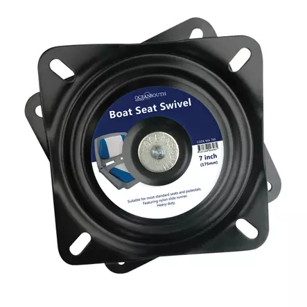 OS SEAT SWIVEL 7" (175mm) BLACK EDC COATED - Duell venetarvikkeet - 132780 - 1