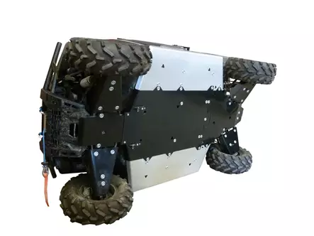 Polaris Ranger 900 XP / 1000 Diesel (-2018) Alumiini+Muovi-combo pohjapanssarisarja - Polaris Pohjapanssarit - 250 - 1